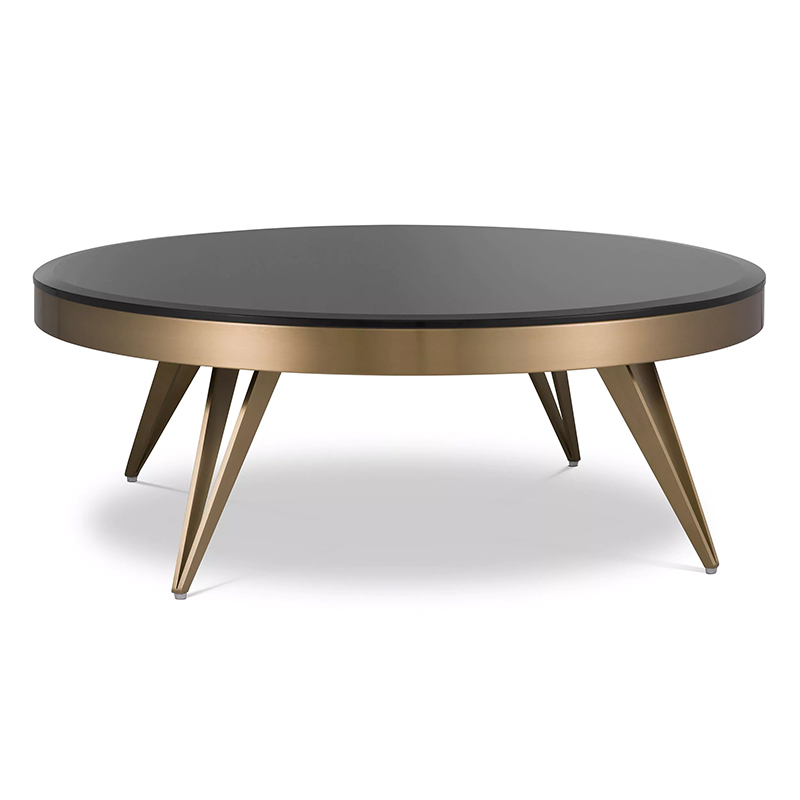 Кофейный стол Eichholtz Coffee Table Rocco Латунь Черный Кофейный стол Eichholtz Coffee Table Rocco Латунь Черный в Рязани | Loft Concept