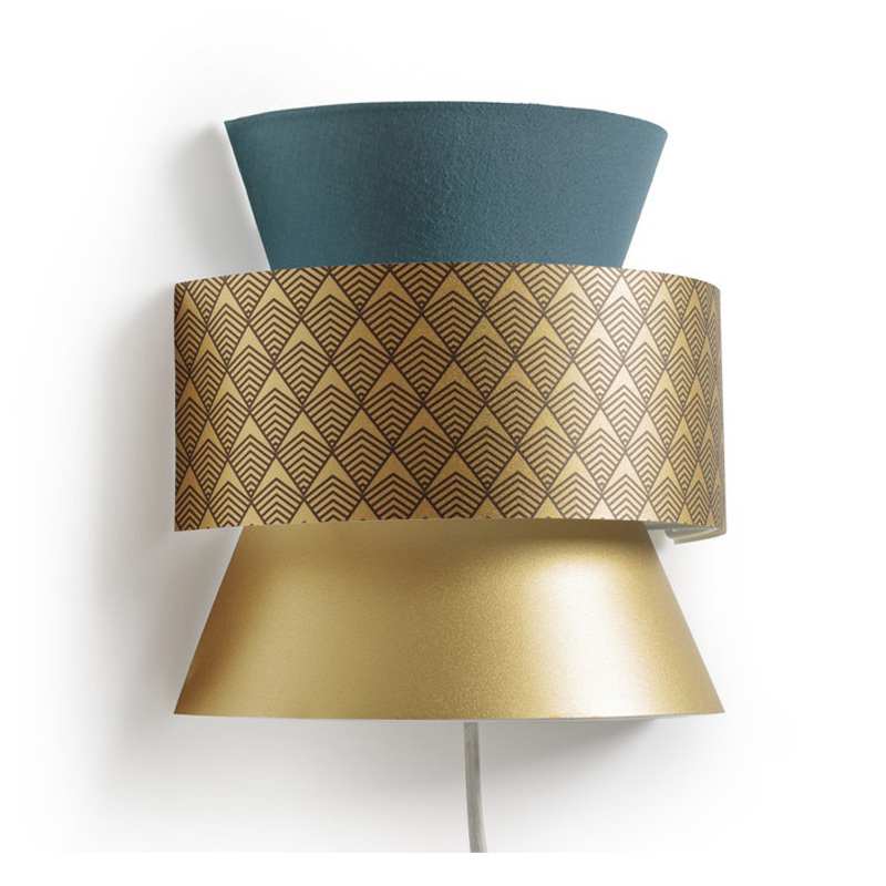 Бра Sconce Blue & Gold Синий Золотой Бра Sconce Blue & Gold Синий Золотой в Рязани | Loft Concept