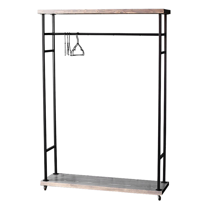 Напольная вешалка Rangel Industrial Floor Hanger Древесина Черный Напольная вешалка Rangel Industrial Floor Hanger Древесина Черный в Рязани | Loft Concept
