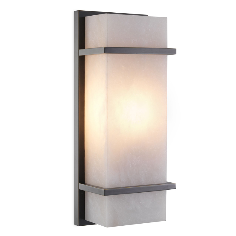 Бра Eichholtz Wall Lamp Spike S Темная бронза Белый в Рязани | Loft Concept 