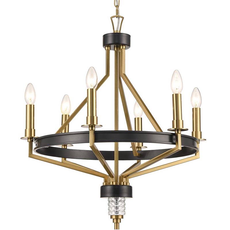 Люстра Fainela Chandelier Латунь Черный Люстра Fainela Chandelier Латунь Черный в Рязани | Loft Concept