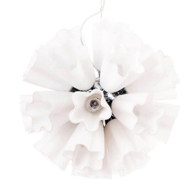 Люстра Bouquet of Snowdrops Белый Хром Люстра Bouquet of Snowdrops Белый Хром в Рязани | Loft Concept