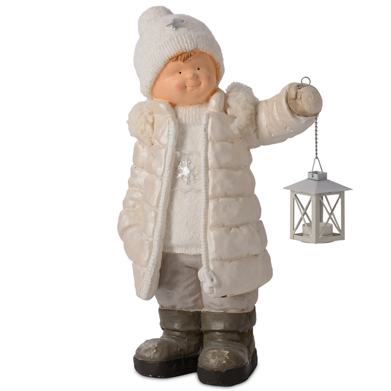 Статуэтка Winter Boy Бежевый Статуэтка Winter Boy Бежевый в Рязани | Loft Concept