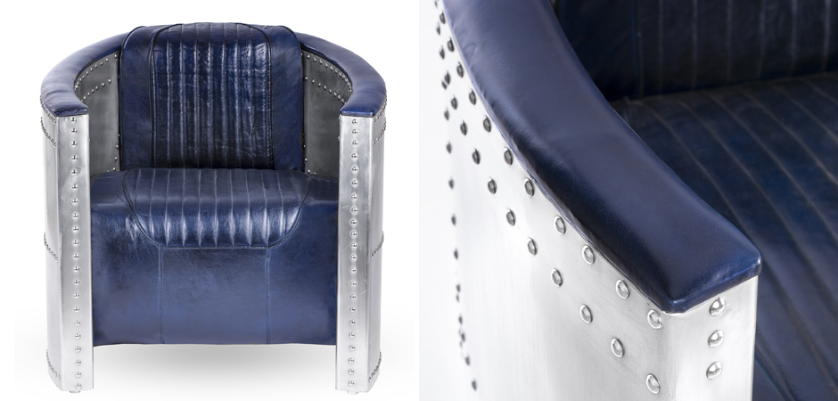 Кресло Aviator Tomcat chair Blue Кресло Aviator Tomcat chair Blue - Loft-Concept в Рязани