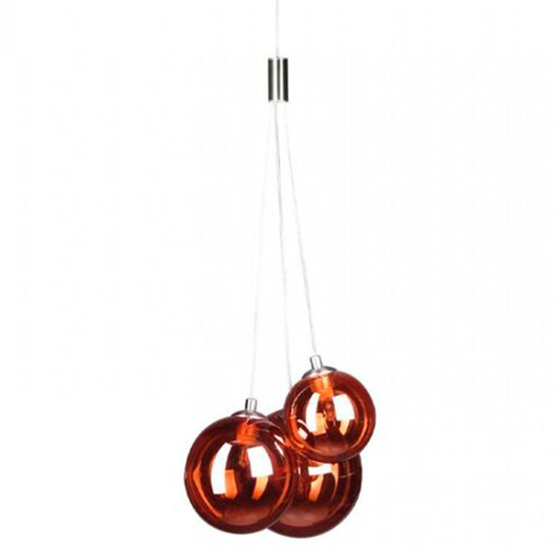 Люстра Multi Ball Red Серебряный Красный Люстра Multi Ball Red Серебряный Красный в Рязани | Loft Concept