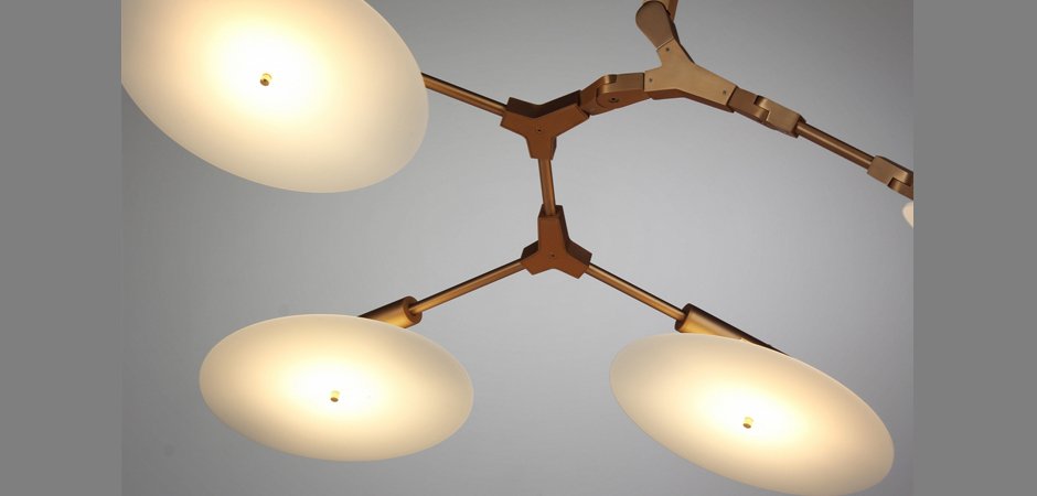 Люстра White Disc 11 ламп - фото №2