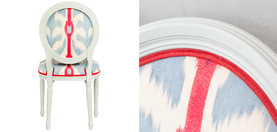 Стул Ikat Pattern с белым основанием Стул Ikat Pattern с белым основанием - Loft-Concept в Рязани