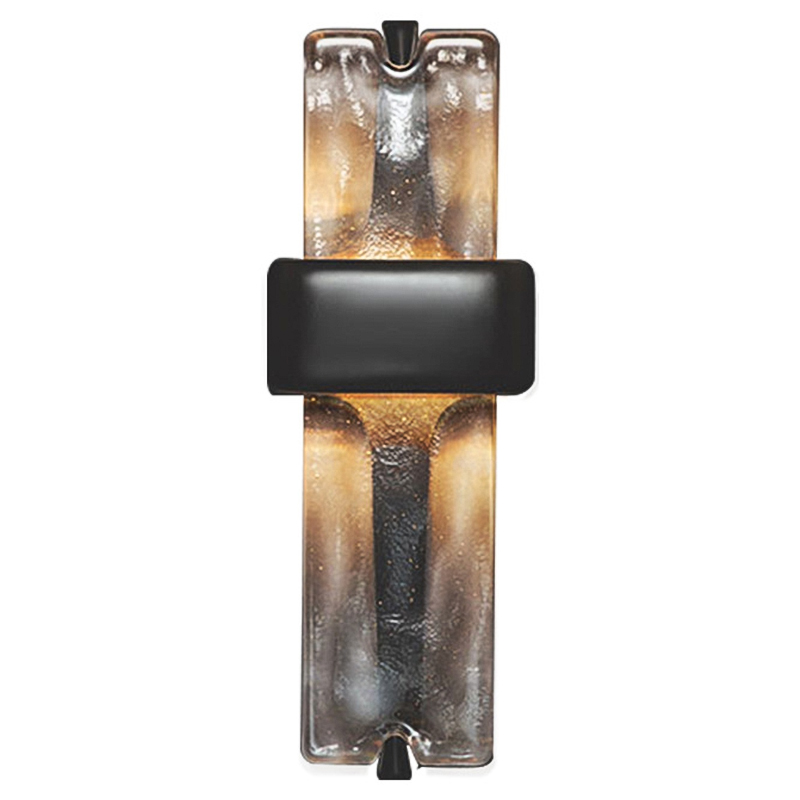 Настенный светодиодный светильник Rhyme Wall Lamp Черный Прозрачное Стекло Настенный светодиодный светильник Rhyme Wall Lamp Черный Прозрачное Стекло в Рязани | Loft Concept