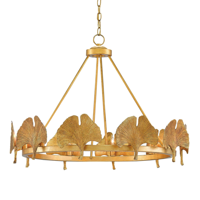 Люстра CURREY AND COMPANY GIN KYO CHANDELIER Золотой Люстра CURREY AND COMPANY GIN KYO CHANDELIER Золотой в Рязани | Loft Concept