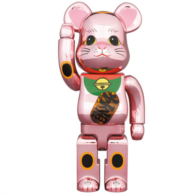 Статуэтка Bearbrick Pink Lucky Cat Розовый Мульти Статуэтка Bearbrick Pink Lucky Cat Розовый Мульти в Рязани | Loft Concept