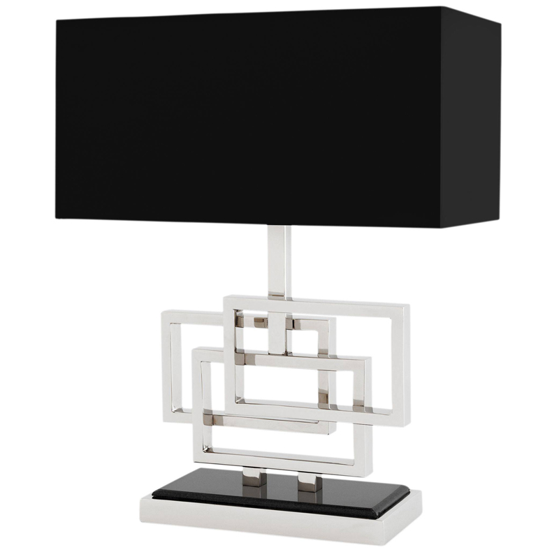 Настольная лампа Eichholtz Table Lamp Windolf Nickel Никель Черный Настольная лампа Eichholtz Table Lamp Windolf Nickel Никель Черный в Рязани | Loft Concept