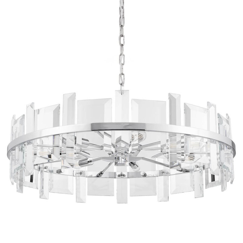 Люстра Harlow Crystal Round Chandelier chrome 7 Хром Люстра Harlow Crystal Round Chandelier chrome 7 Хром в Рязани | Loft Concept