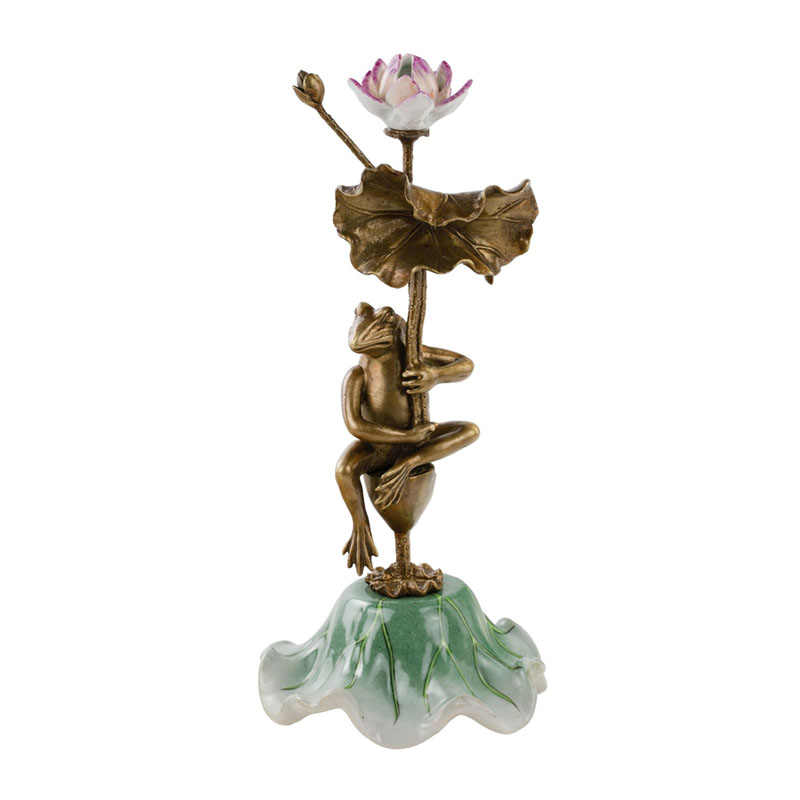 Статуэтка Frog On Flower Мульти в Рязани | Loft Concept 