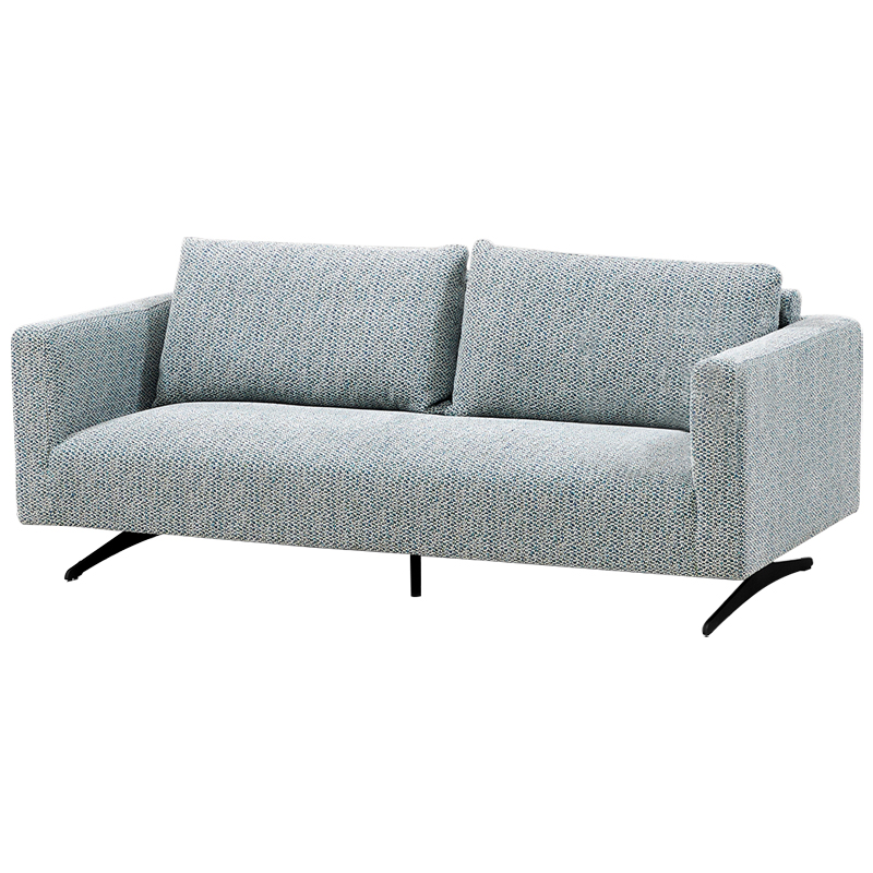 Диван Callie Blue Sofa Голубой Черный Диван Callie Blue Sofa Голубой Черный в Рязани | Loft Concept
