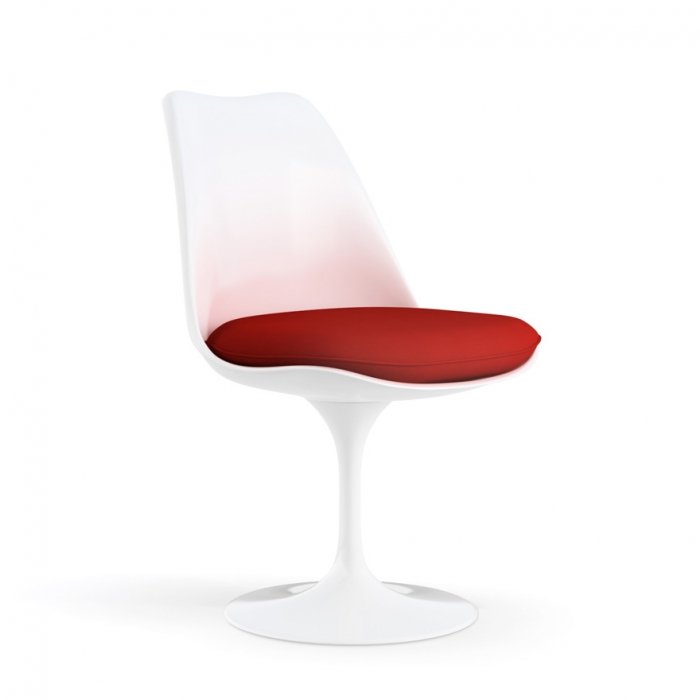 Стул Tulip Side Chair Черный Красный Белый в Рязани | Loft Concept 