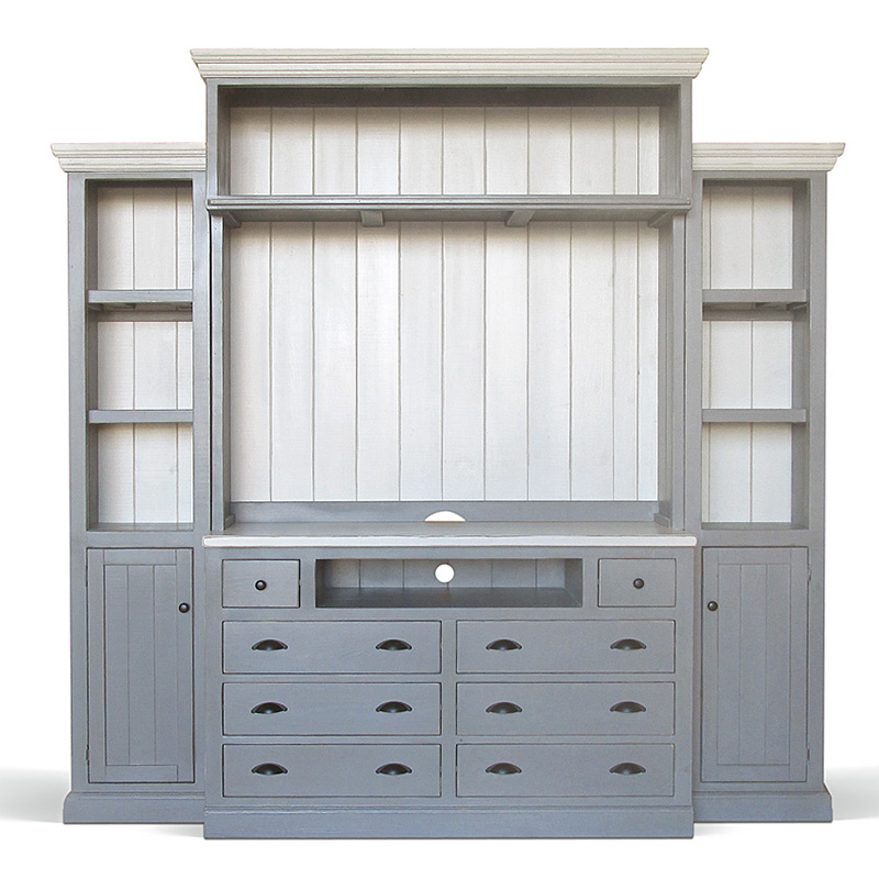 Шкаф-стеллаж Sandro Provence HARMONIE Weathered Grey Серый Шкаф-стеллаж Sandro Provence HARMONIE Weathered Grey Серый в Рязани | Loft Concept