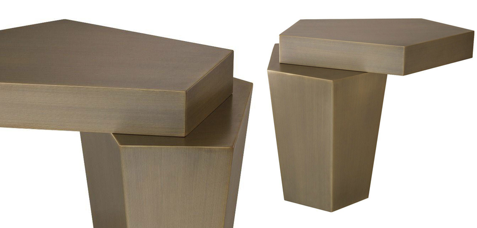 Приставной стол Eichholtz Coffee Table Calabasas High brass Приставной стол Eichholtz Coffee Table Calabasas High brass - Loft-Concept в Рязани