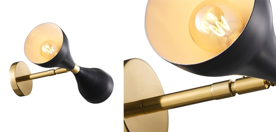 Бра Wall Lamp Cordero Black Бра Wall Lamp Cordero Black - Loft-Concept в Рязани