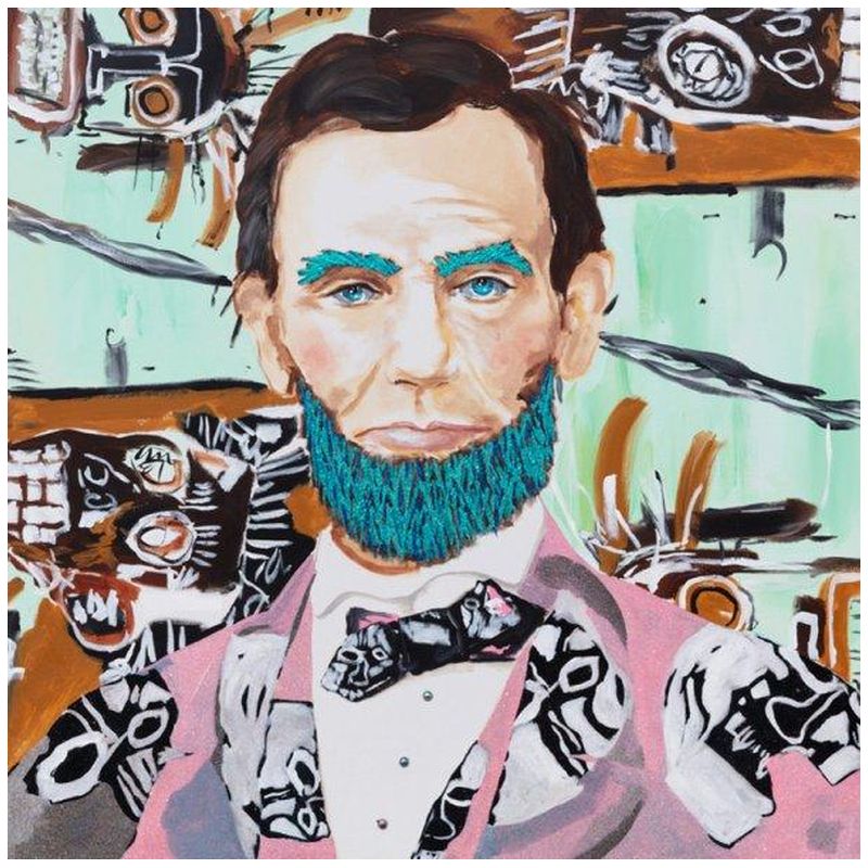 Картина Abe with Basquiat Jacket and Background Мульти Картина Abe with Basquiat Jacket and Background Мульти в Рязани | Loft Concept