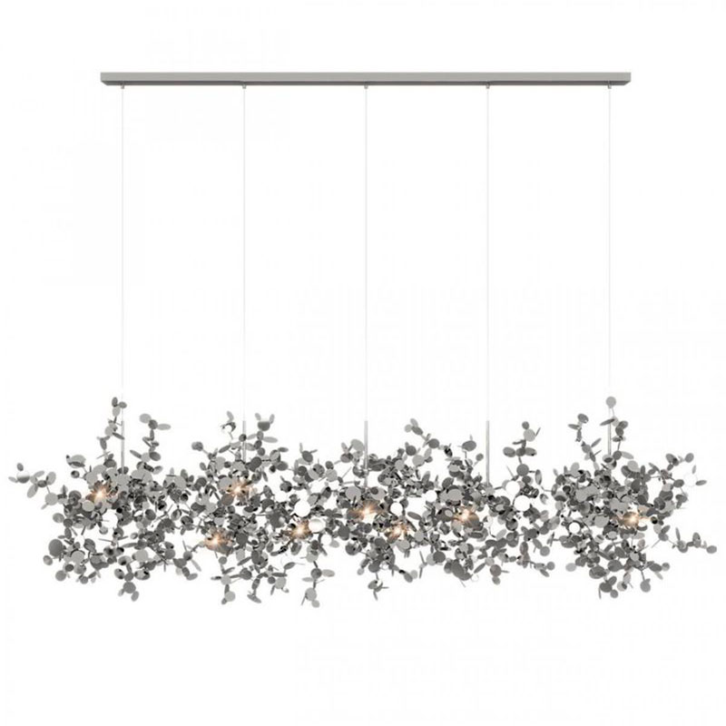 Люстра Terzani Argent Suspension Linear Silver длина 150 см Серебряный Люстра Terzani Argent Suspension Linear Silver длина 150 см Серебряный в Рязани | Loft Concept