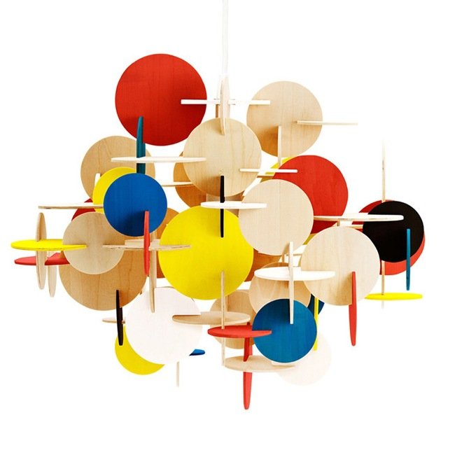 Люстра Bau Lamp Large By Normann-Copenhagen Мульти Желтый Красный Синий Бежево-серый Люстра Bau Lamp Large By Normann-Copenhagen Мульти Желтый Красный Синий Бежево-серый в Рязани | Loft Concept