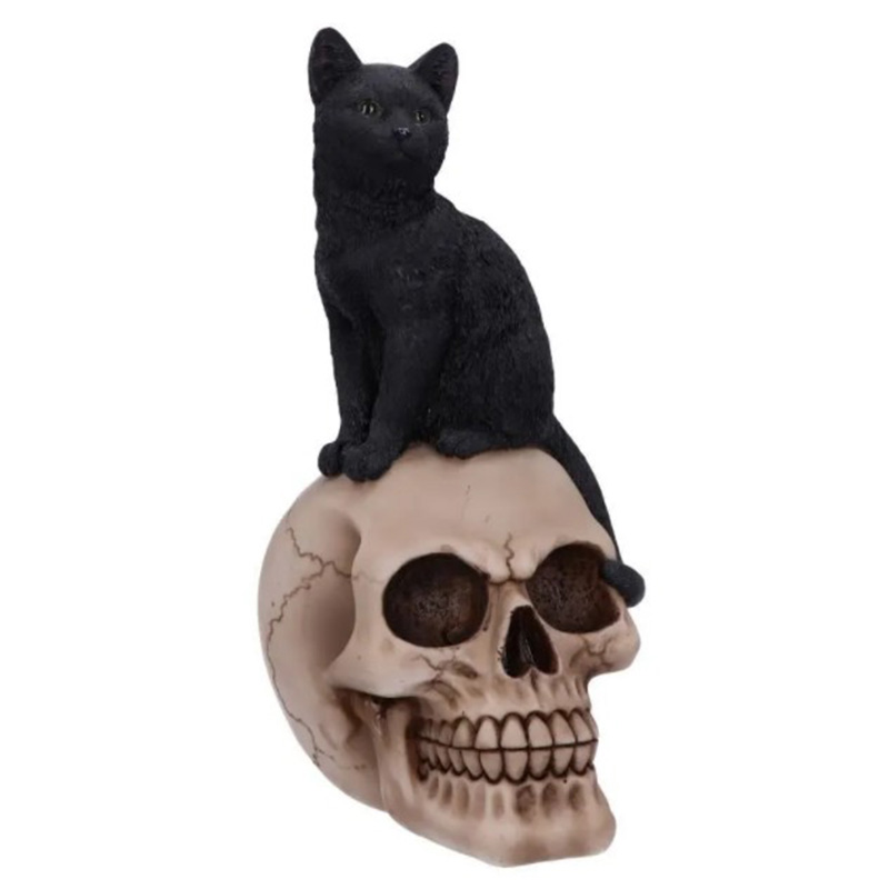 Статуэтка Skull Black Cat Черный Статуэтка Skull Black Cat Черный в Рязани | Loft Concept