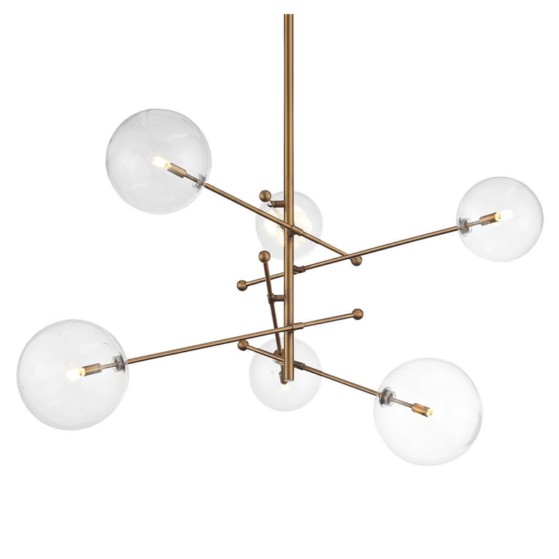 Люстра Gallotti & Radice Brass 6 Латунь Люстра Gallotti & Radice Brass 6 Латунь в Рязани | Loft Concept