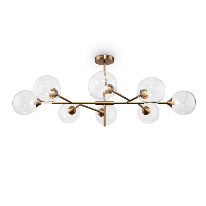Потолочная люстра Gallotti & Radice Leaf Bronze 8 Бронза в Рязани | Loft Concept 