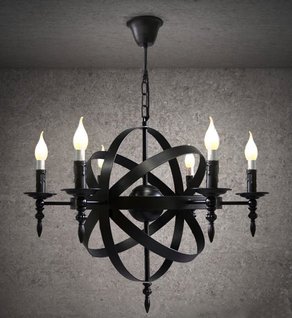 Люстра Black Sphere Loft Deco Черный Люстра Black Sphere Loft Deco Черный в Рязани | Loft Concept