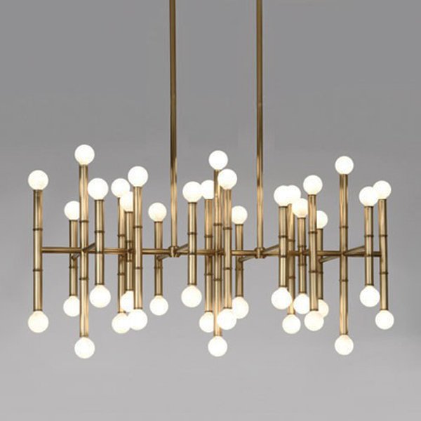 Люстра Meurice Rectangular Chandelier Jonathan Adler Черный Золотой Серебряный Люстра Meurice Rectangular Chandelier Jonathan Adler Черный Золотой Серебряный в Рязани | Loft Concept