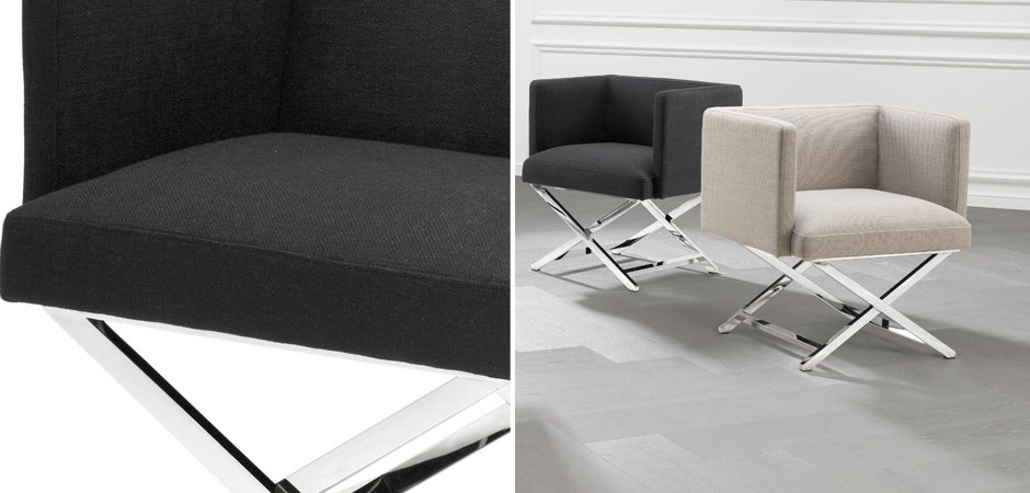 Кресло Eichholtz Chair Dawson Black Кресло Eichholtz Chair Dawson Black - Loft-Concept в Рязани