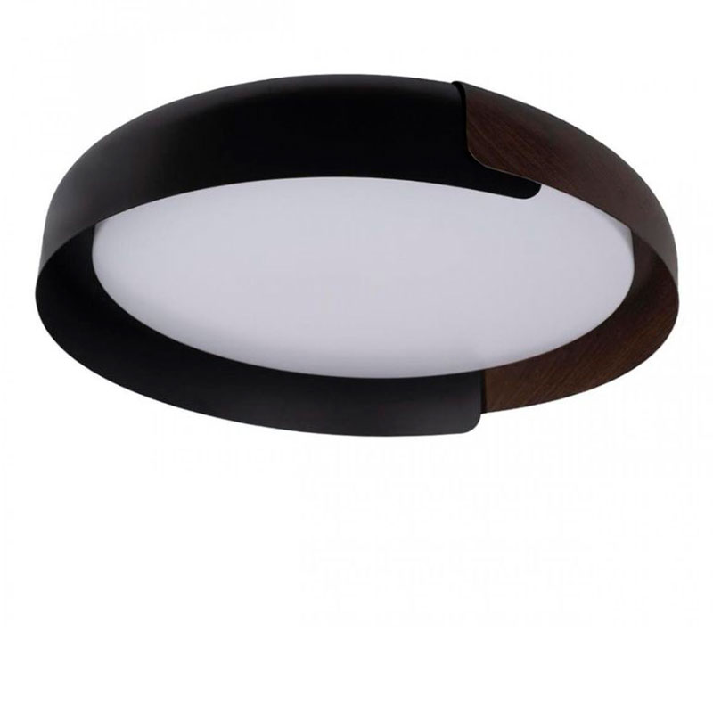 Светильник потолочный круглый Assol cup Black Wood диаметр 46 Черный матовый Коричневый Светильник потолочный круглый Assol cup Black Wood диаметр 46 Черный матовый Коричневый в Рязани | Loft Concept