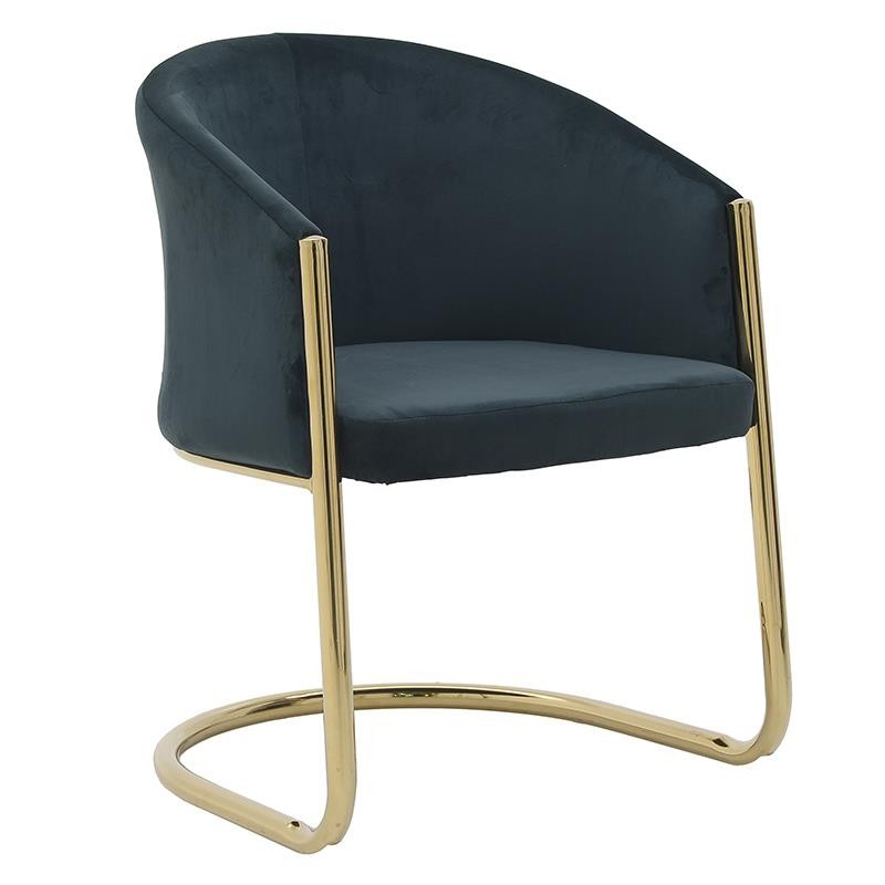 Стул Imelda Chair Gray Серый Глянцевое золото Стул Imelda Chair Gray Серый Глянцевое золото в Рязани | Loft Concept