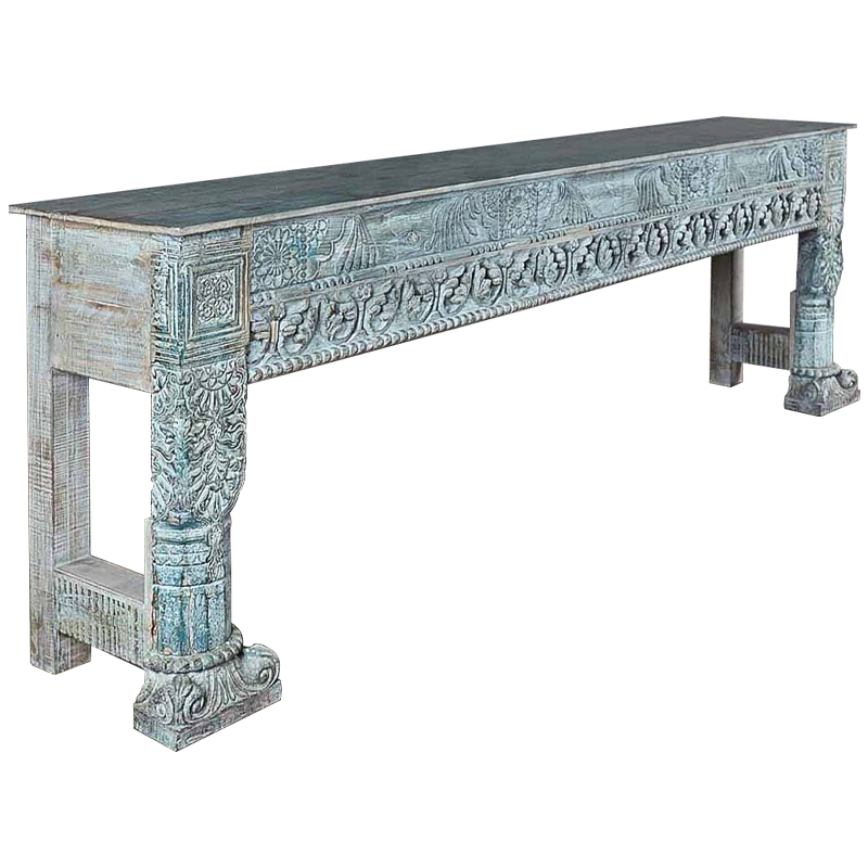 Консоль Arnav Console Винтажный голубой Консоль Arnav Console Винтажный голубой в Рязани | Loft Concept