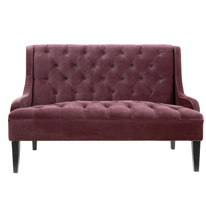 Диван Folket Sofa velour Бургундский красный Диван Folket Sofa velour Бургундский красный в Рязани | Loft Concept