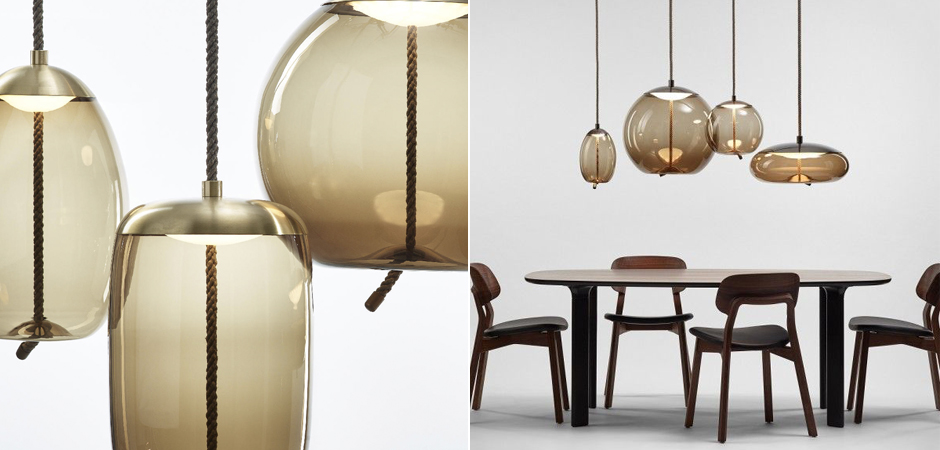 Подвесной светильник KNOT Small Amber glass Подвесной светильник KNOT Small Amber glass - Loft-Concept в Рязани