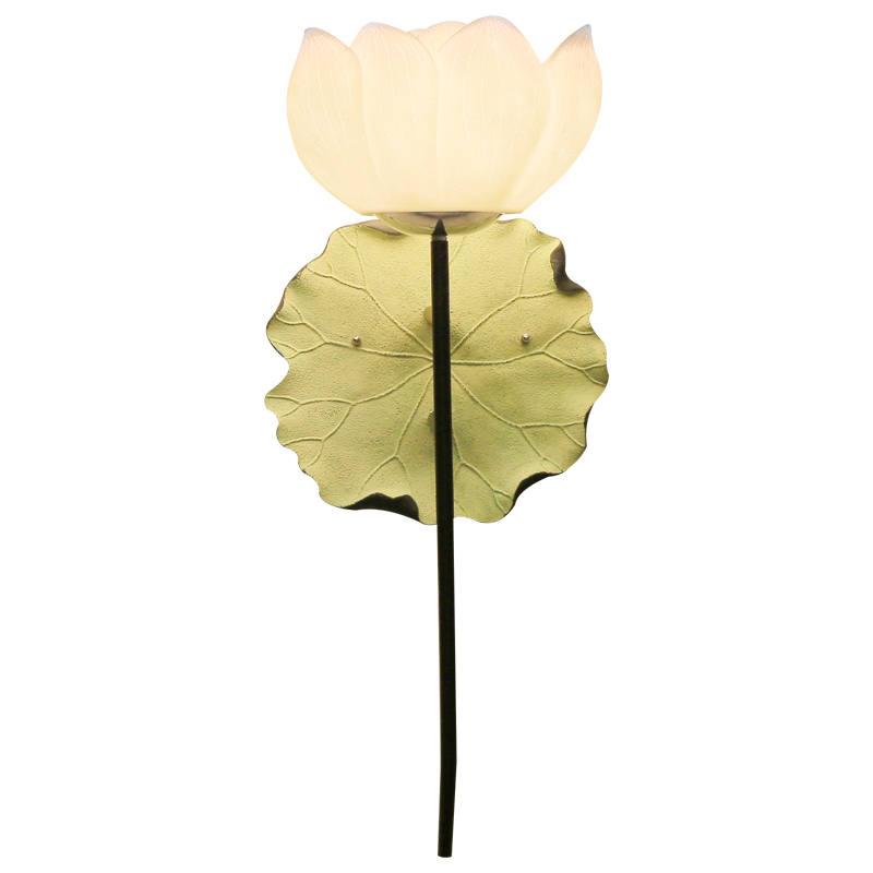 Бра White Lotus Flower Sconce Белый Зеленый шалфей Бра White Lotus Flower Sconce Белый Зеленый шалфей в Рязани | Loft Concept