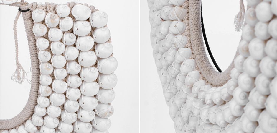 Ожерелье из ракушек на подставке Round Shell Necklace Ожерелье из ракушек на подставке Round Shell Necklace - Loft-Concept в Рязани
