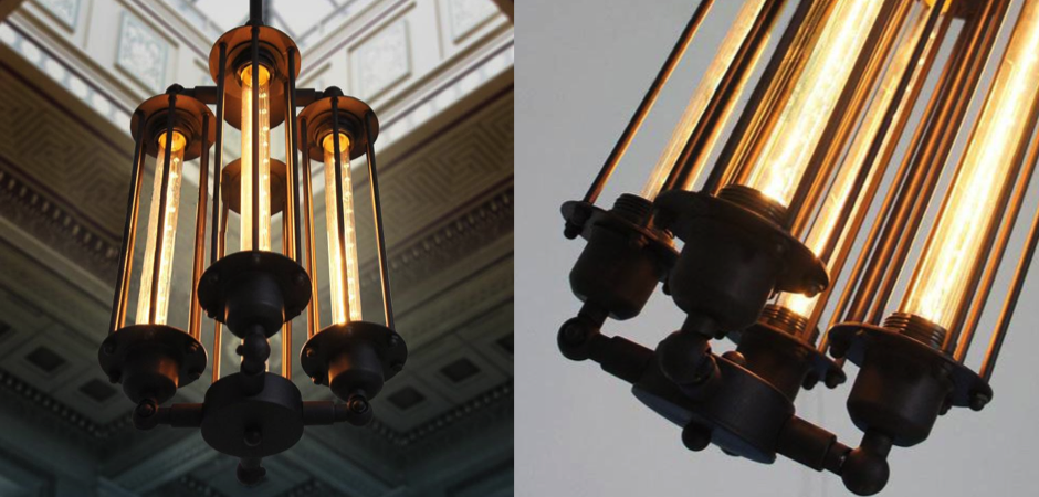 Подвесной светильник Loft Industrial Edison Cage Vertical Quatro Подвесной светильник Loft Industrial Edison Cage Vertical Quatro - Loft-Concept в Рязани
