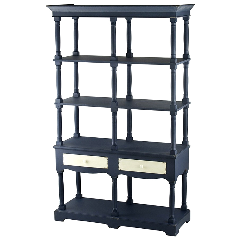 Винтажный Стеллаж Margery Blue Синий Винтажный Стеллаж Margery Blue Синий в Рязани | Loft Concept