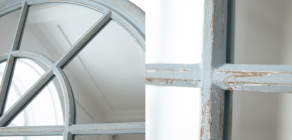 Зеркало Window Blue Patina Mirror Зеркало Window Blue Patina Mirror - Loft-Concept в Рязани