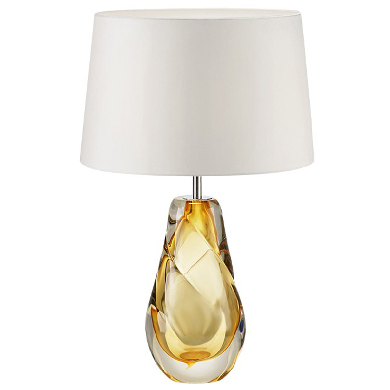 Лампа настольная Ritz Amber Table Янтарное стекло Янтарный Прозрачный Белый Лампа настольная Ritz Amber Table Янтарное стекло Янтарный Прозрачный Белый в Рязани | Loft Concept