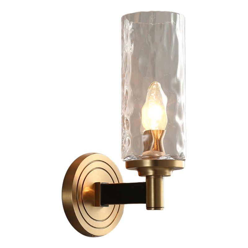 Бра LIAISON black and brass wall lamp Черный Латунь Прозрачное Стекло в Рязани | Loft Concept 