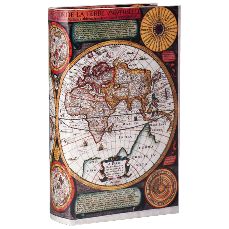 Шкатулка-книга Map of The World Book Box Мульти Шкатулка-книга Map of The World Book Box Мульти в Рязани | Loft Concept