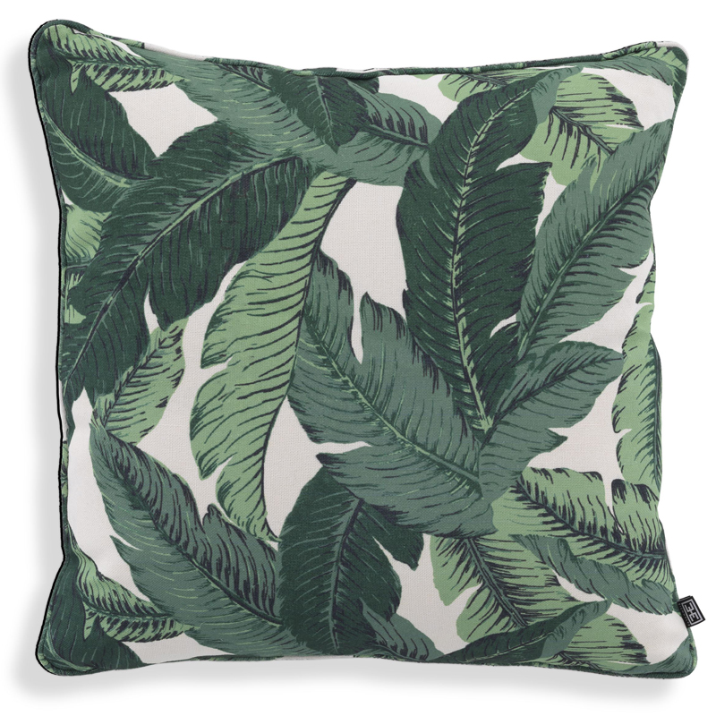 Подушка Eichholtz Pillow Mustique L Белый Зеленый Подушка Eichholtz Pillow Mustique L Белый Зеленый в Рязани | Loft Concept