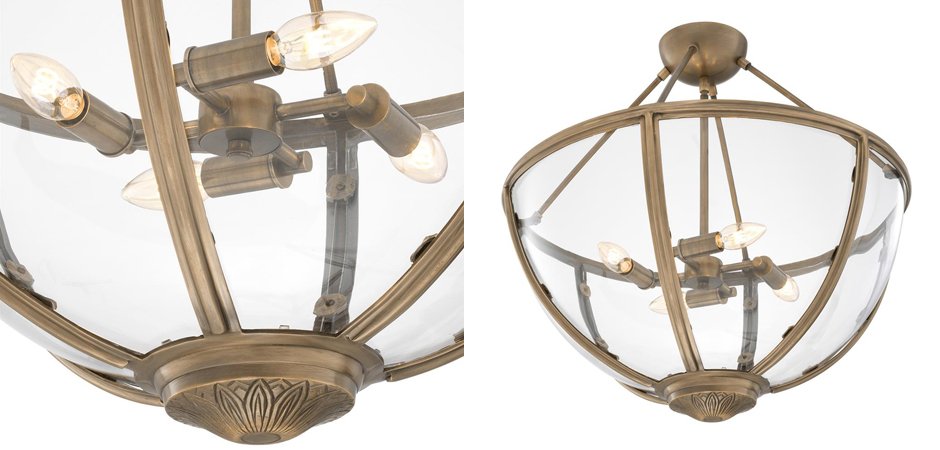 Потолочный светильник Eichholtz Ceiling Lamp Deveraux Antique brass - Loft-Concept в Рязани