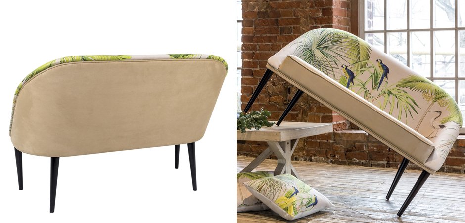 Диван Sofa Jungle Andaman fond bleu Диван Sofa Jungle Andaman fond bleu - Loft-Concept в Рязани