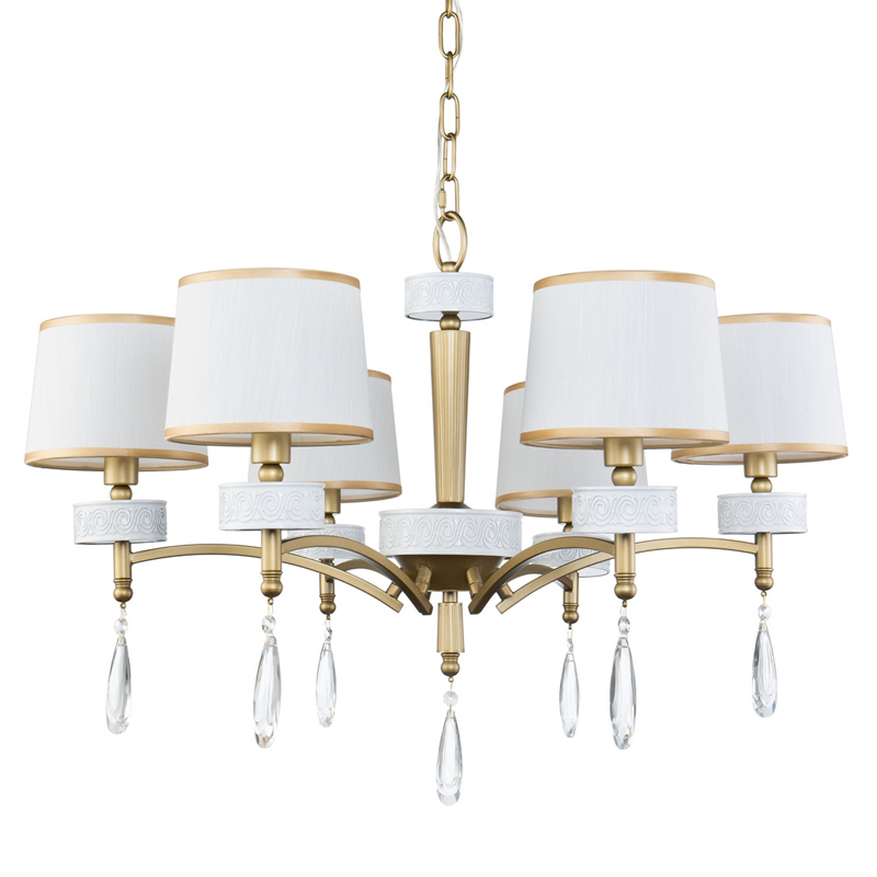 Люстра Dayodore Chandelier 73 Золотой Белый Прозрачный Люстра Dayodore Chandelier 73 Золотой Белый Прозрачный в Рязани | Loft Concept