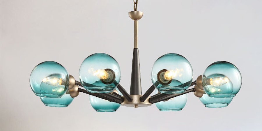 Люстра Thalia chandelier Blue glass Люстра Thalia chandelier Blue glass - Loft-Concept в Рязани