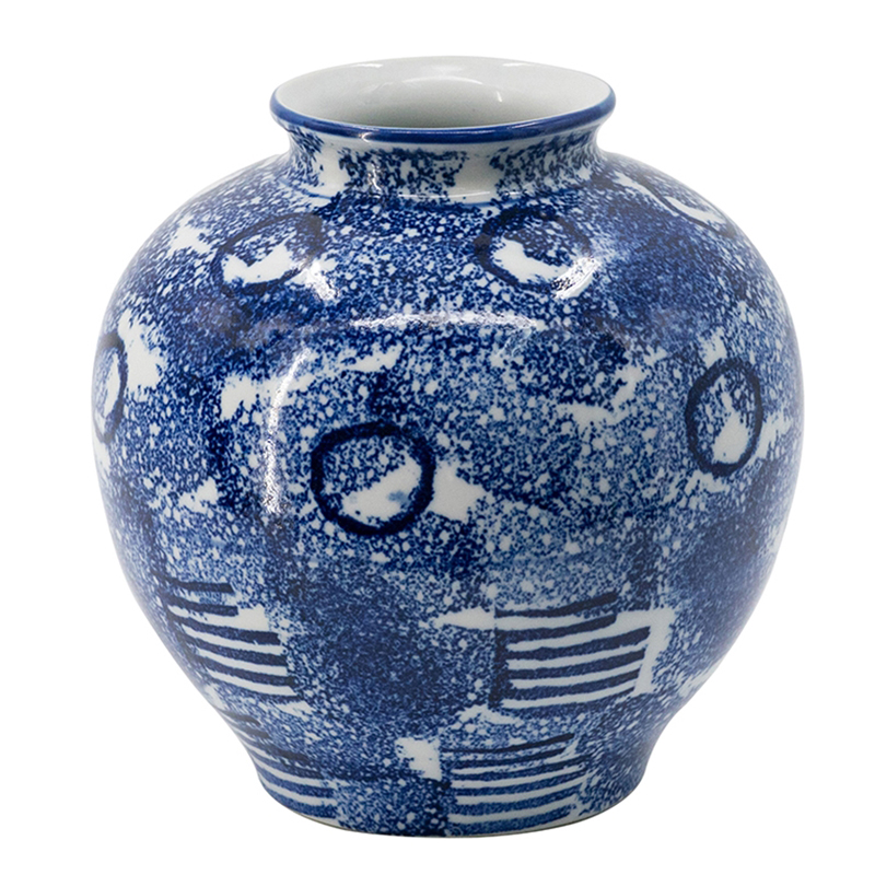 Ваза Abstraction Vase Синий Белый Ваза Abstraction Vase Синий Белый в Рязани | Loft Concept